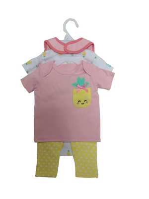 Heat Transfer Embroidery Baby Clothes Gift Set Baby Gear 4 Piece Set Eco Friendly