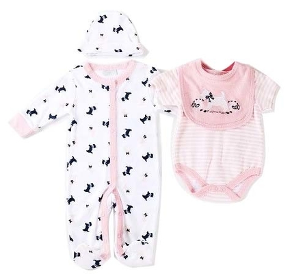 Spring Autumn Baby Clothes Gift Set 180G 100% Cotton  Interlock Nb - 9M